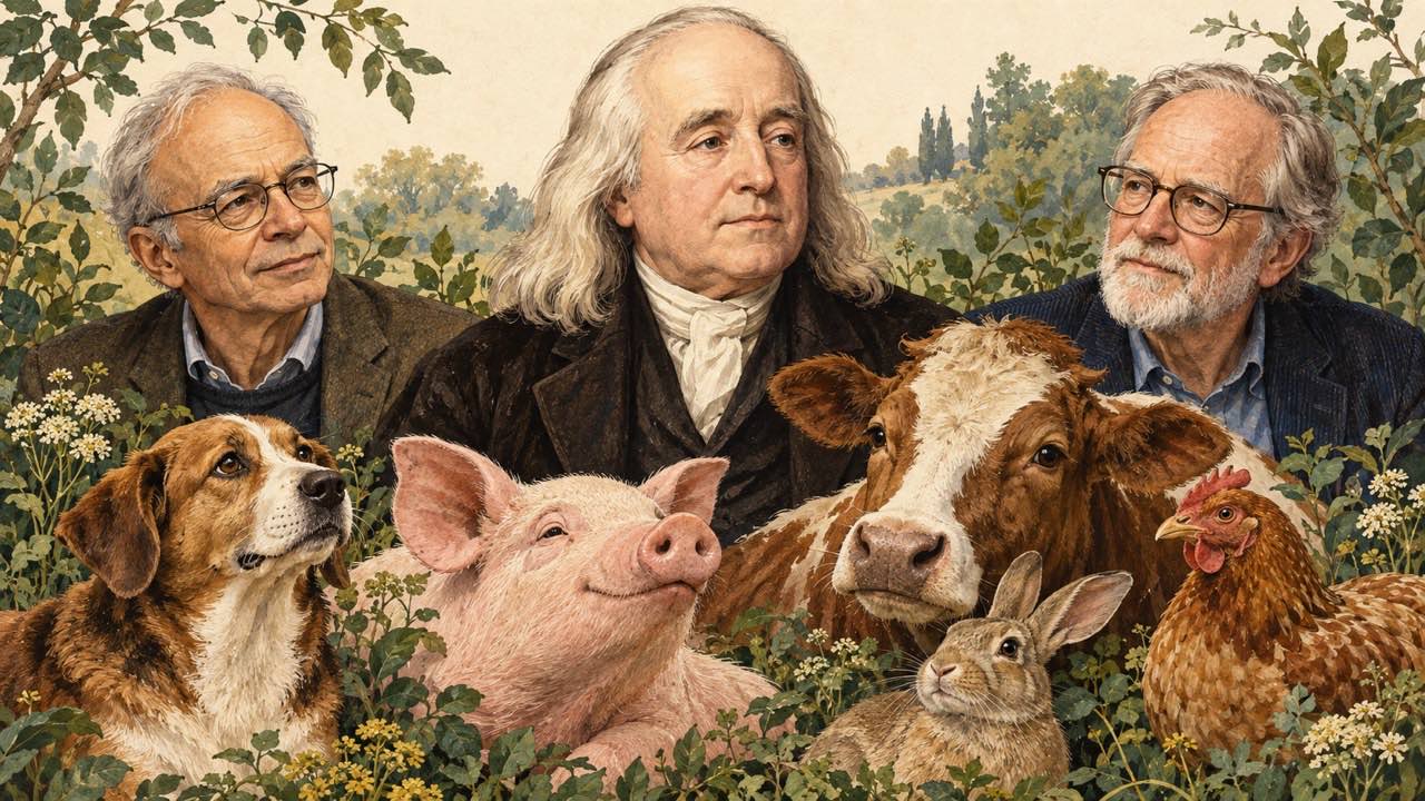 Featured image for “Jeremy Bentham: el sufrimiento no distingue entre especies”